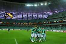 Jogo entre Qarabag e Sporting para a Liga Europa