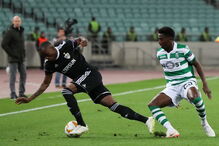 Jogo entre Qarabag e Sporting para a Liga Europa	