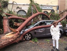 Mau tempo tem causado muitos danos em Itália