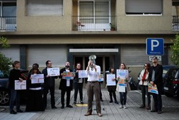Manifestação de professores no Porto