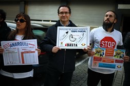 Manifestação de professores no Porto