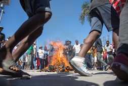 Manifestações anticorrupção no Haiti