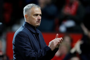 José Mourinho no jogo Manchester United - Newcastle