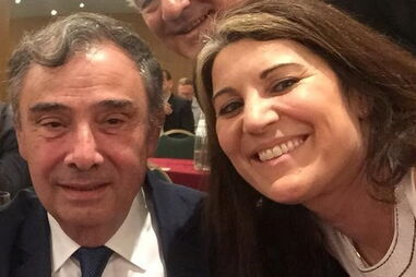 Emília Cerqueira ao lado de José Silvano 