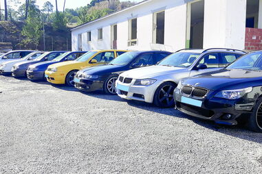 Carros apreendidos pela operação Sintra Transformers 