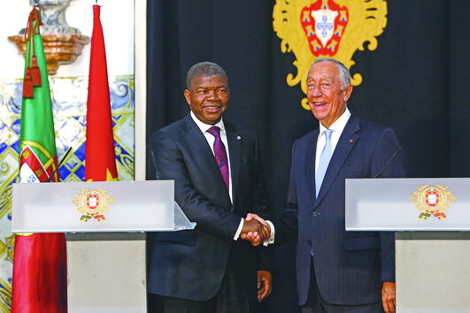 Marcelo Rebelo de Sousa recebeu João Lourenço, no Palácio de Belém