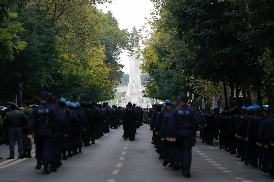 Ensaio do desfile de ‘snipers’ da Polícia 
