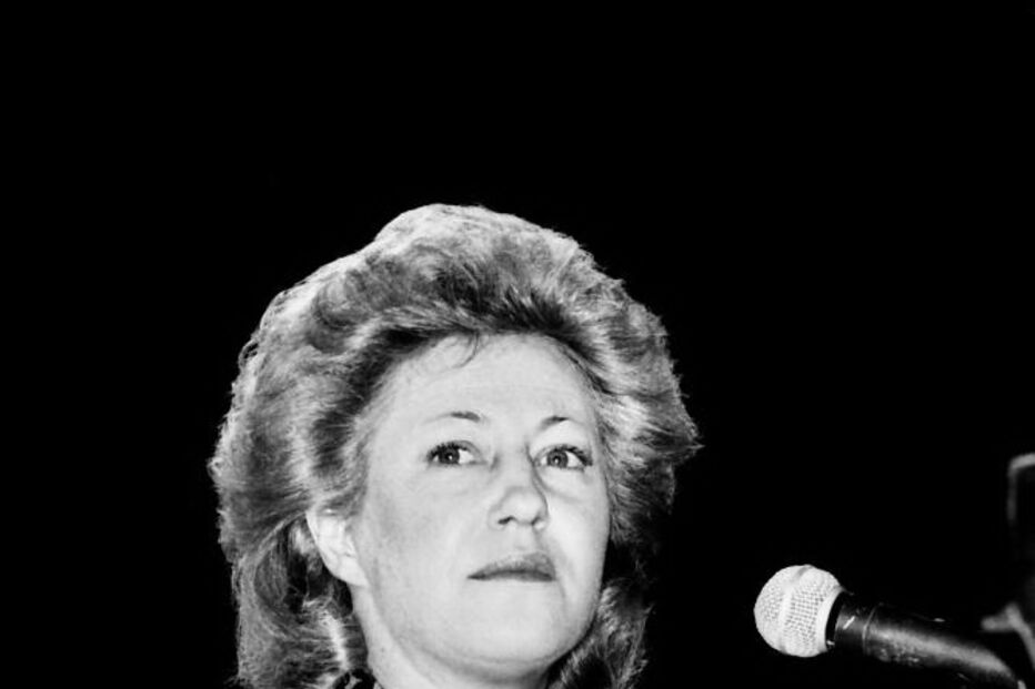 Maria Guinot num concerto na Aula Magna, em 1988