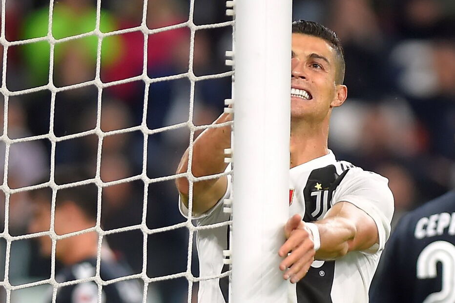 Ronaldo no jogo Juventus - Génova