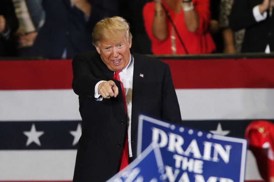 Trump em comício da campanha para as eleições intercalares nos EUA