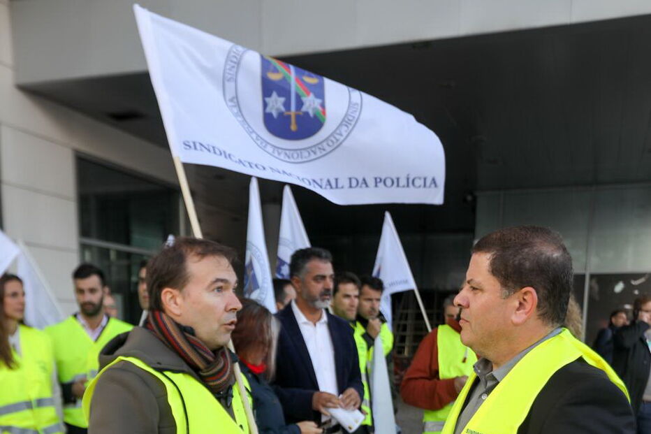 Polícias na Web Summit em protesto contra o Governo 