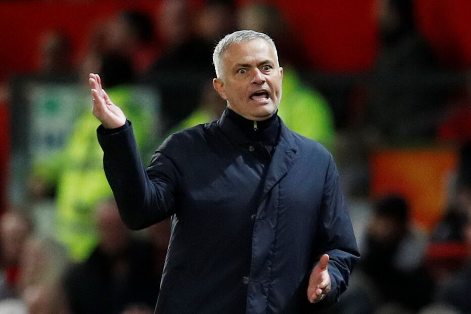 José Mourinho no jogo Manchester United - Newcastle