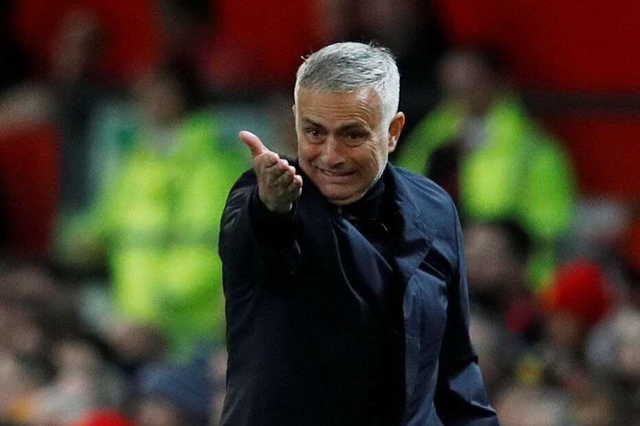 José Mourinho no jogo Manchester United - Newcastle
