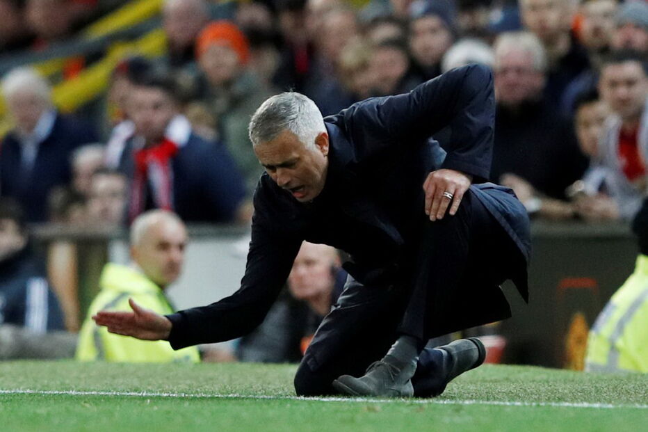 José Mourinho no jogo Manchester United - Newcastle