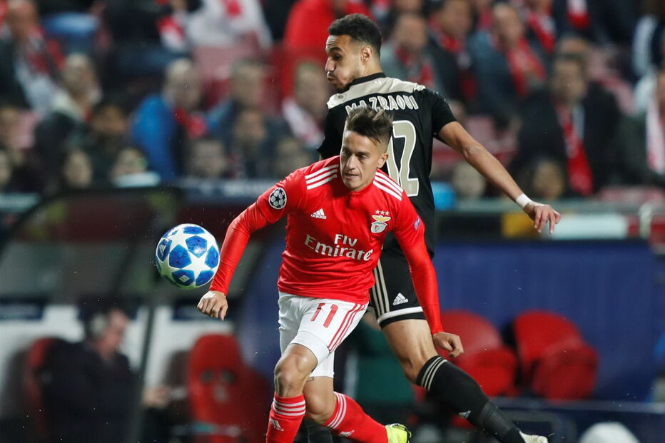 Momento do jogo Benfica - Ajax