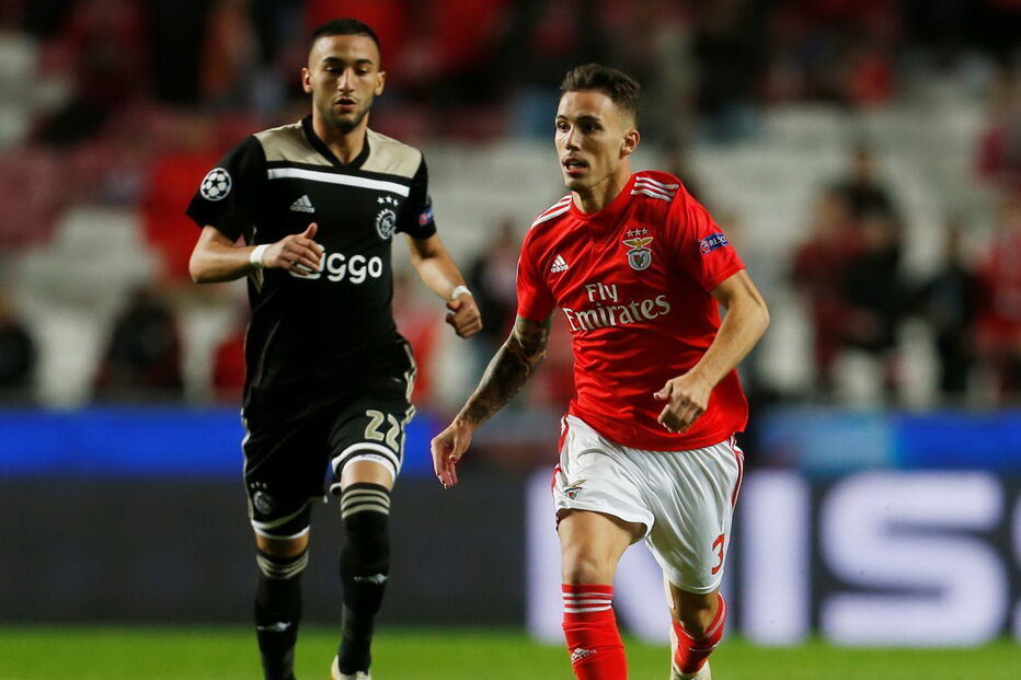 Momento do jogo Benfica - Ajax