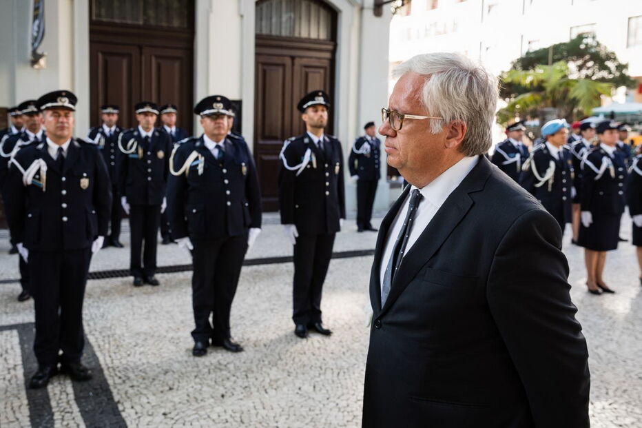 Eduardo Cabrita em cerimónia da PSP