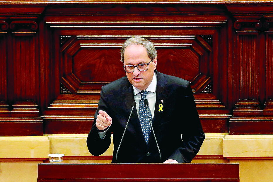 Quim Torra não ajudará governo minoritário de Sánchez a aprovar orçamento