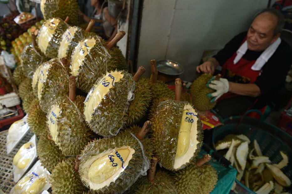Durian é um fruto apreciado sobretudo no Oriente