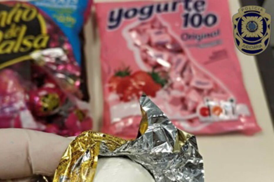 Detido estrangeiro com cocaína dissimulada em bombons