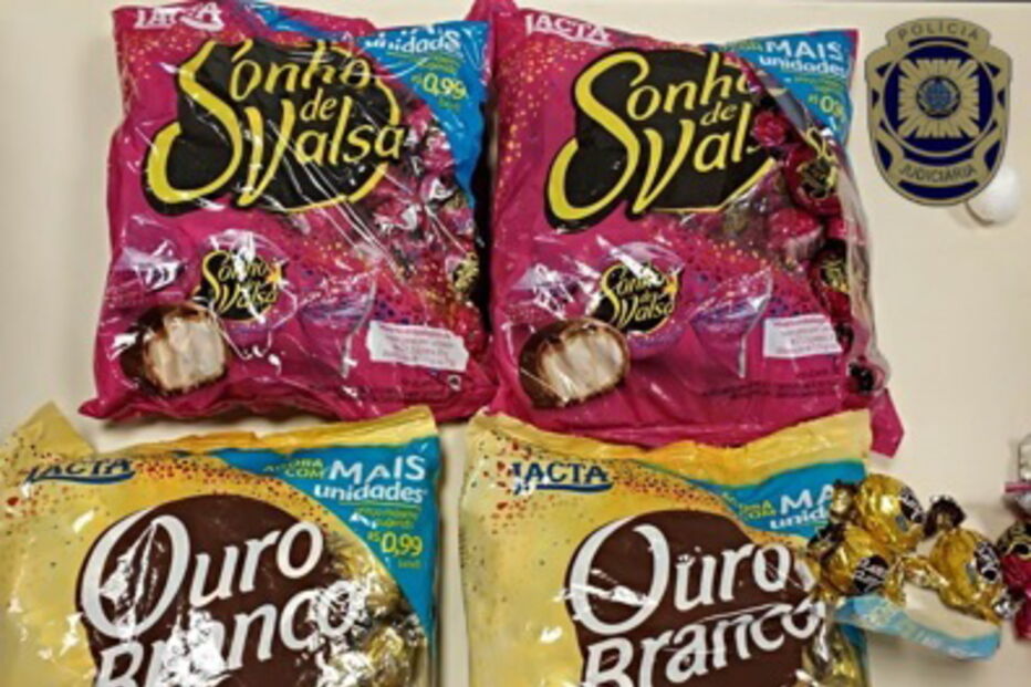 Detido estrangeiro com cocaína dissimulada em bombons
