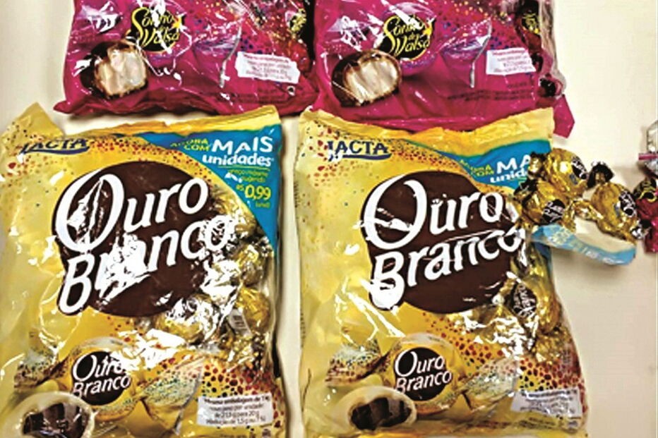 Bombons ocultam 250 mil euros em cocaína