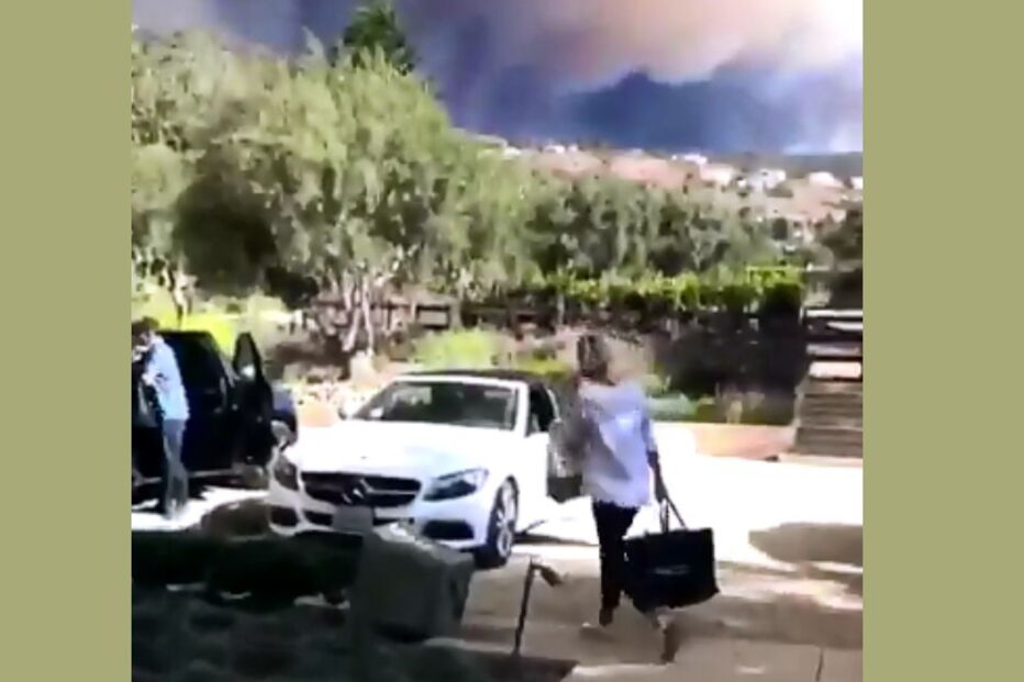 Lady Gaga obrigada a sair de casa por causa de incêndio