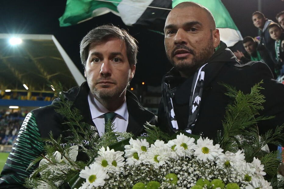 Bruno de Carvalho com Mustafá, líder da Juve Leo