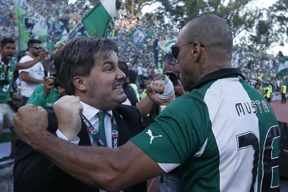 Bruno de Carvalho com Mustafá
