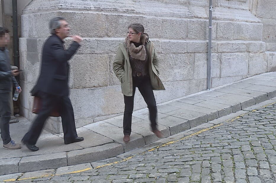 Ana Cristina Sousa à saída do Tribunal