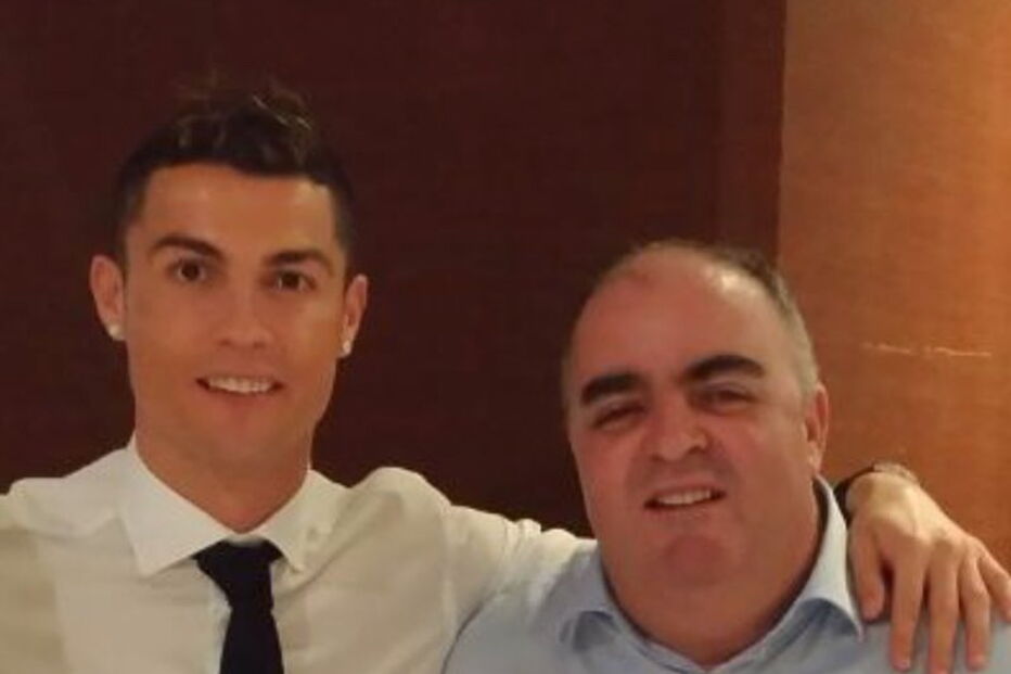 Cristiano Ronaldo com o namorado de Dolores Aveiro, José Andrade