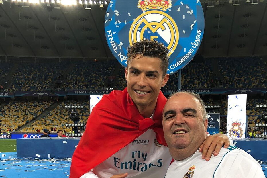 Cristiano Ronaldo com o namorado de Dolores Aveiro, José Andrade