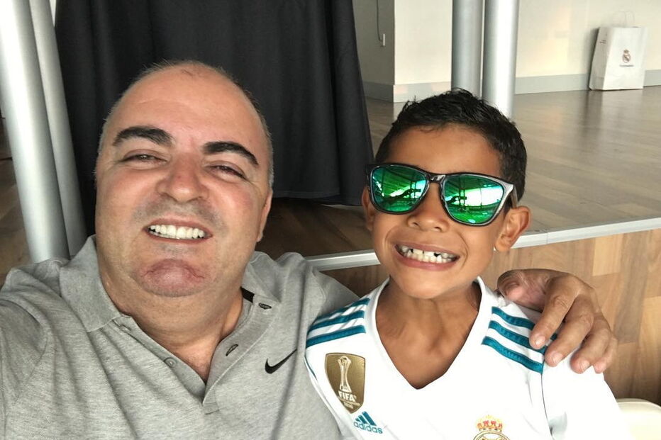 Cristianinho com o namorado de Dolores Aveiro, José Andrade