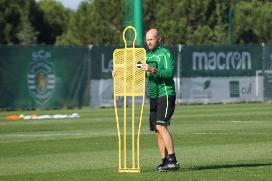 Marcel Keizer no primeiro treino 