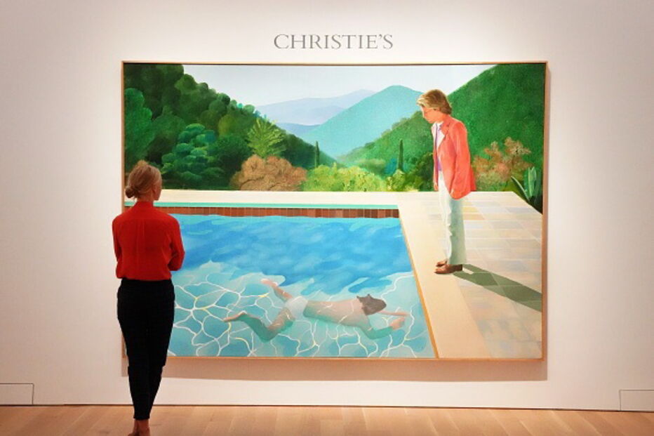 Leilão de Portrait of an Artist (Pool With Two Figures), de David Hockney