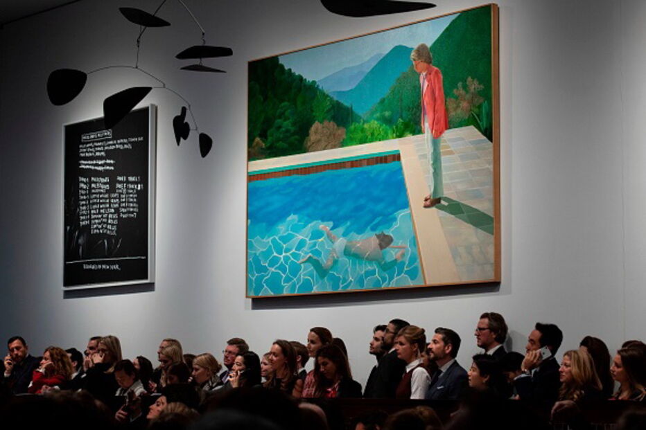 Leilão de Portrait of an Artist (Pool With Two Figures), de David Hockney