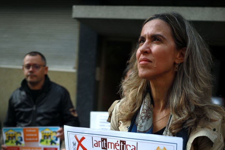 Manifestação de professores no Porto