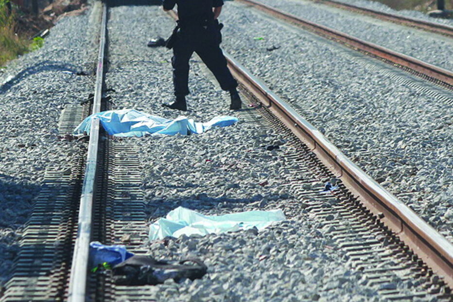 Vítima trucidada na linha