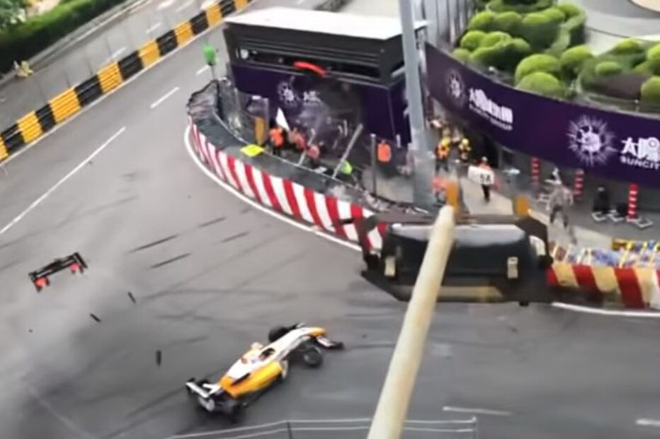 Cinco feridos em acidente com piloto alemã de 17 anos na corrida de Fórmula 3 em Macau