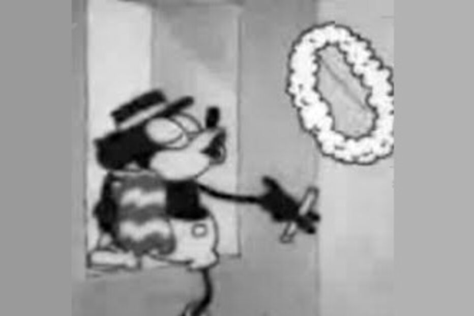 A primeira versão de Mickey apresentava-o como um fumador