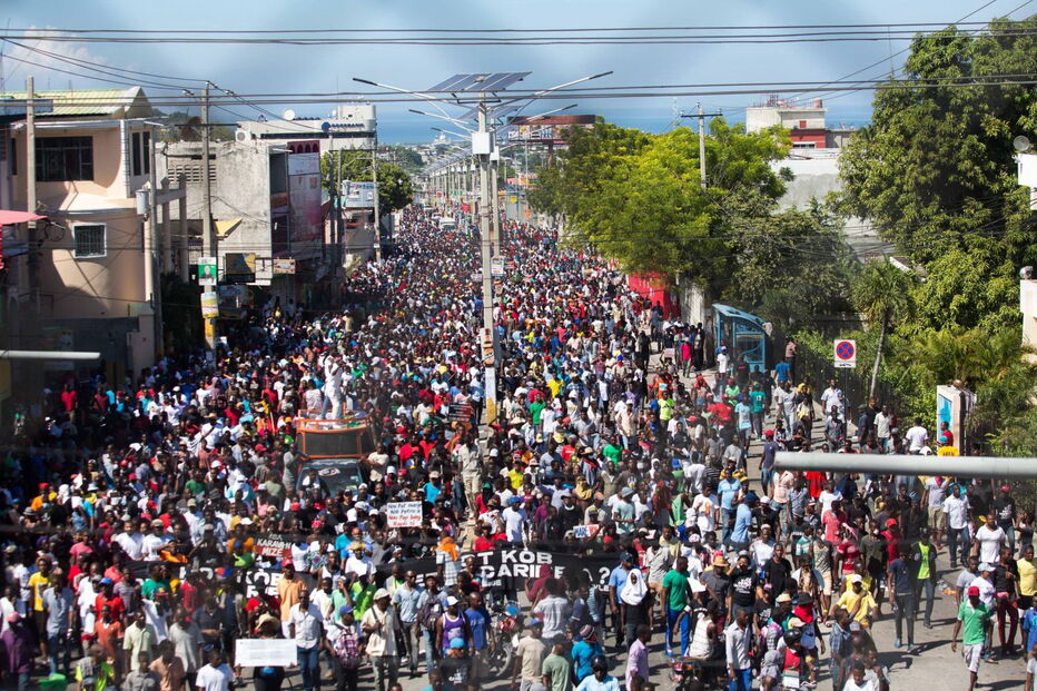 Manifestações anticorrupção no Haiti