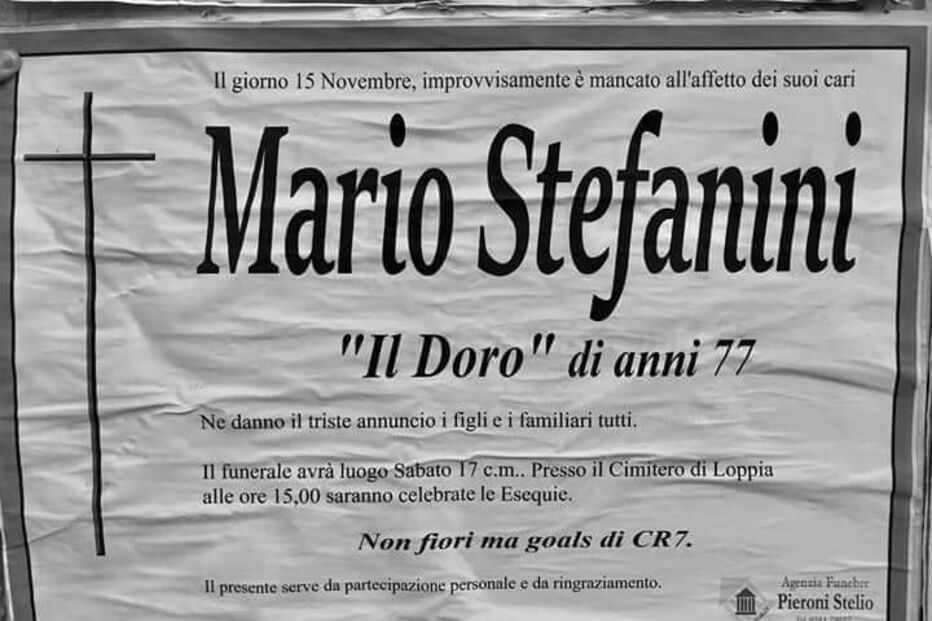 Fã de Ronaldo pede golo do craque em vez de flores no funeral