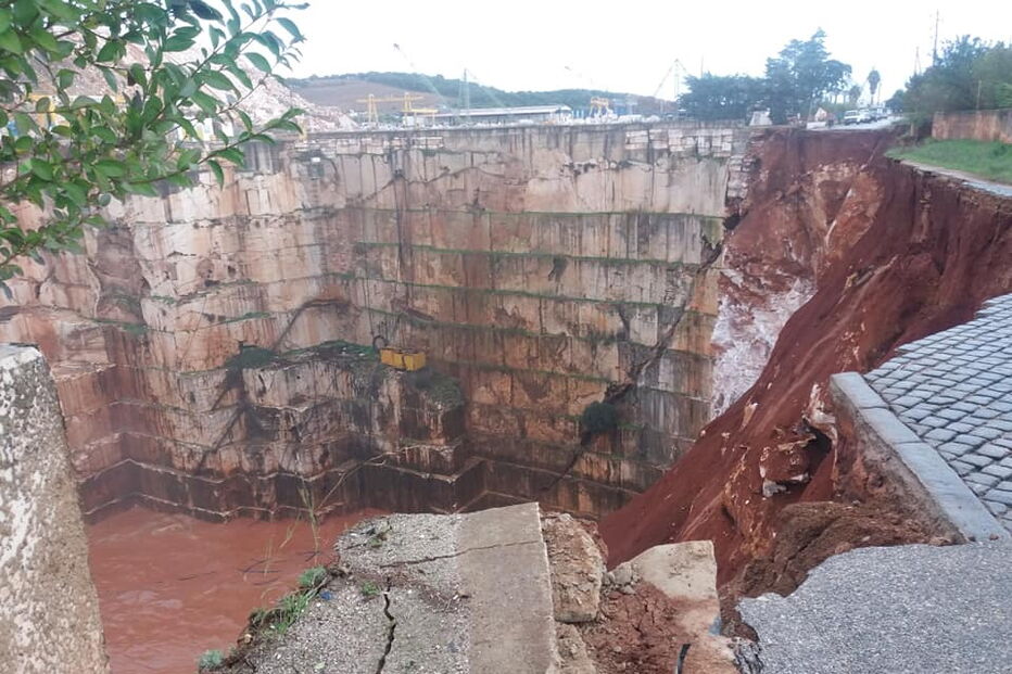 Troço de estrada abateu entre Borba e Vila Viçosa