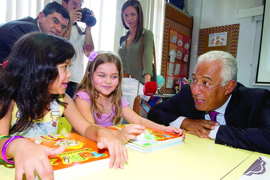 A Escola Ribeiro de Carvalho recebeu no ano passado a visita do primeiro-ministro, António Costa 