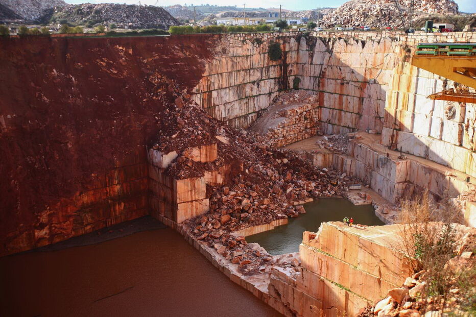 Imagens aéreas mostram tamanho da pedreira de Borba
