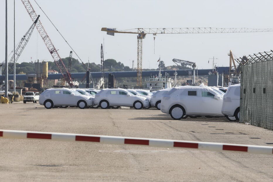 Carros da Volkswagen no Porto de Setúbal 