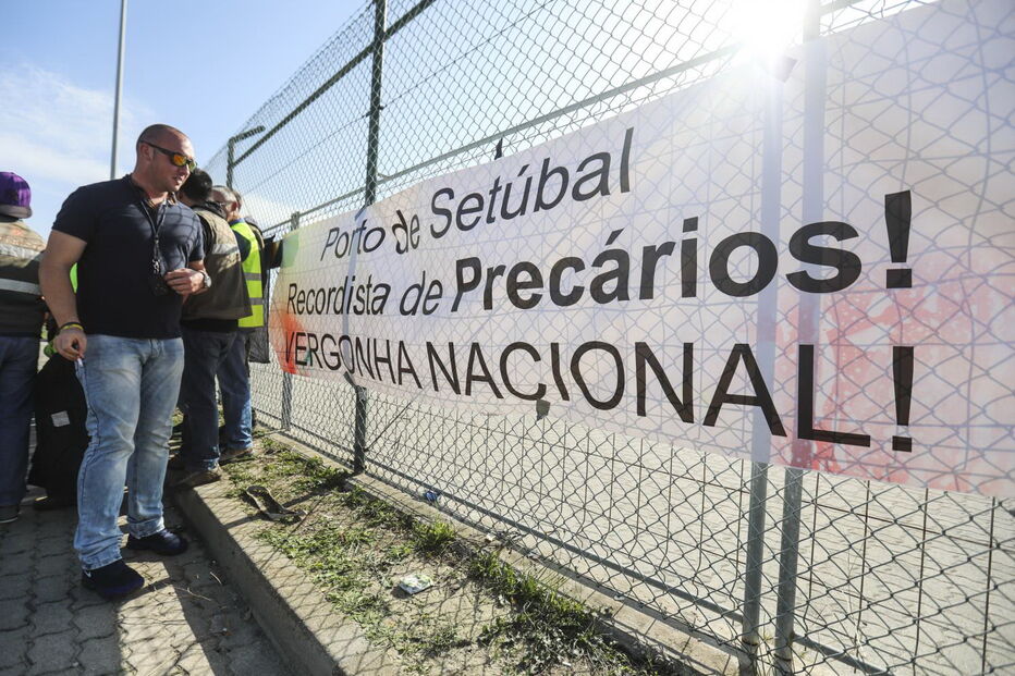 Protesto no Porto de Setúbal 