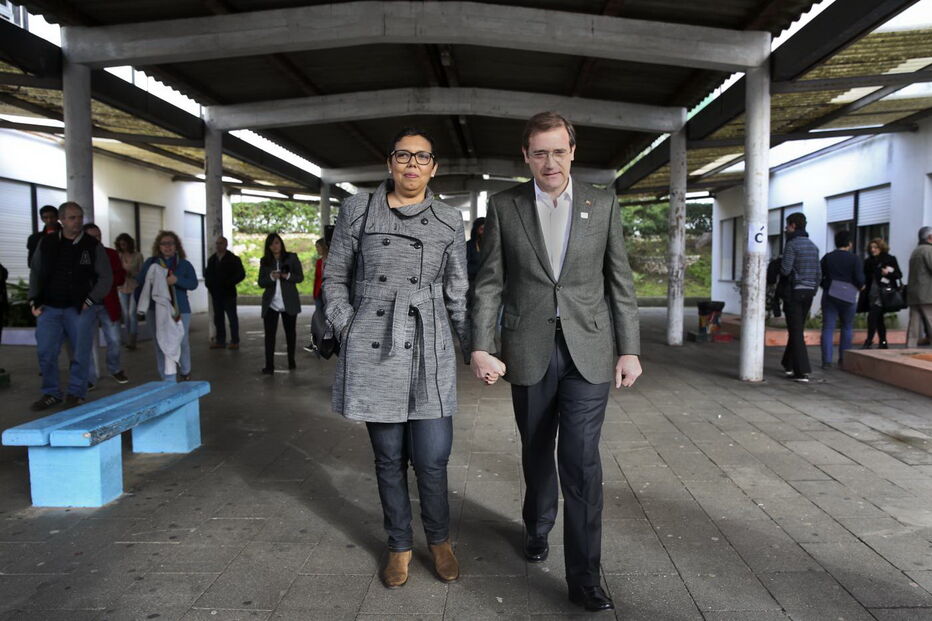 Passos Coelho com Laura Ferreira em 2016