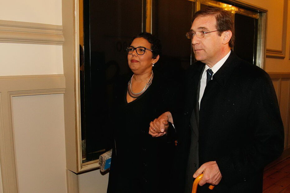 Passos Coelho com Laura Ferreira em 2016