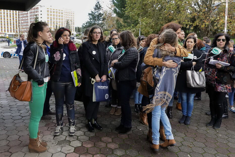 Greve dos enfermeiros em Coimbra